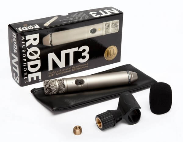 Røde NT3, Kondensatormikrofon, Batterie- und Phantomspeisung