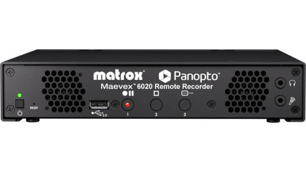 Matrox Maevex 6020 Remote-Recorder H.264 MPEG-4 AVC Panopto™-certified