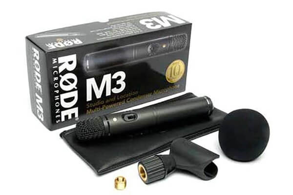 Røde M3, Kondensatormikrofon, Batterie- und Phantomspeisung